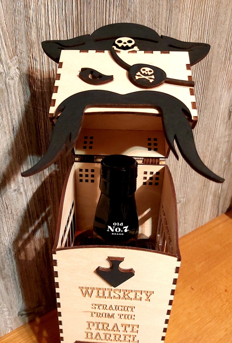 Gift Box for Whiskey Jack Daniel 1L Svg Dxf Cdr Pdf 3mm - Etsy