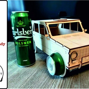 Lada ビール、レーザーカット ファイル、ビールの箱、ギフト、木でカット、3 mm、図面 svg、pdf、dxf、cdr。