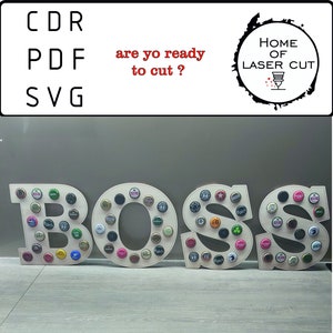 Bierdeckelhalter svg pdf cdr cut Datei, Flaschenverschlusshalter
