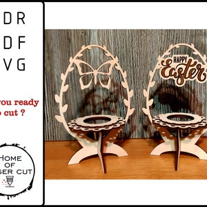 Cestini per uova di Pasqua file tagliato al laser. dxf, svg, cdr, pdf, materiale da 3 mm