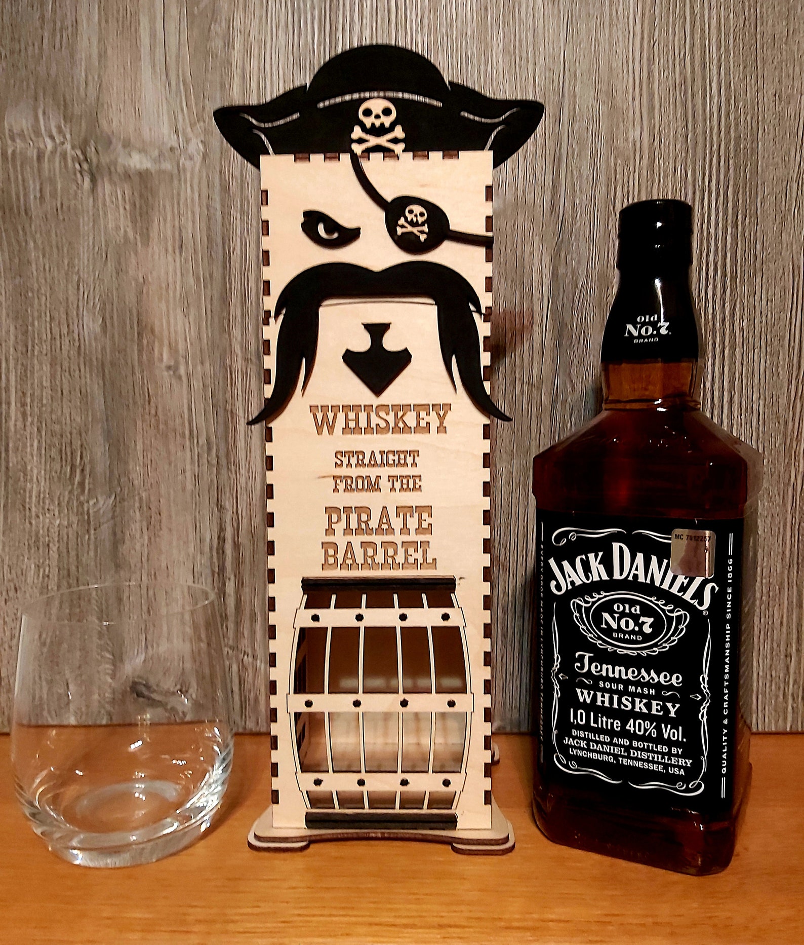 Gift Box for Whiskey Jack Daniel 1L Svg Dxf Cdr Pdf 3mm Etsy