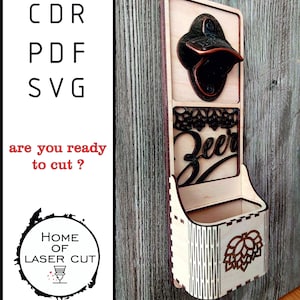 Ouvre-bouteille - fichier numérique prêt pour le laser - SVG/dxf/PDF/cdr