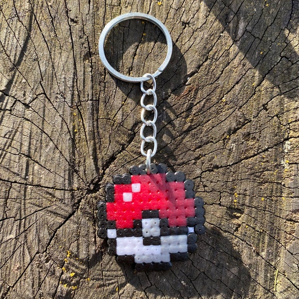 Llavero de pokeball, superball y ultraball, hama beads Pokémon