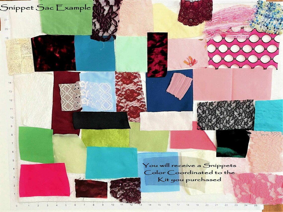 LACE FABRIC & Embellishments Kit Starter and Beginners Etsy