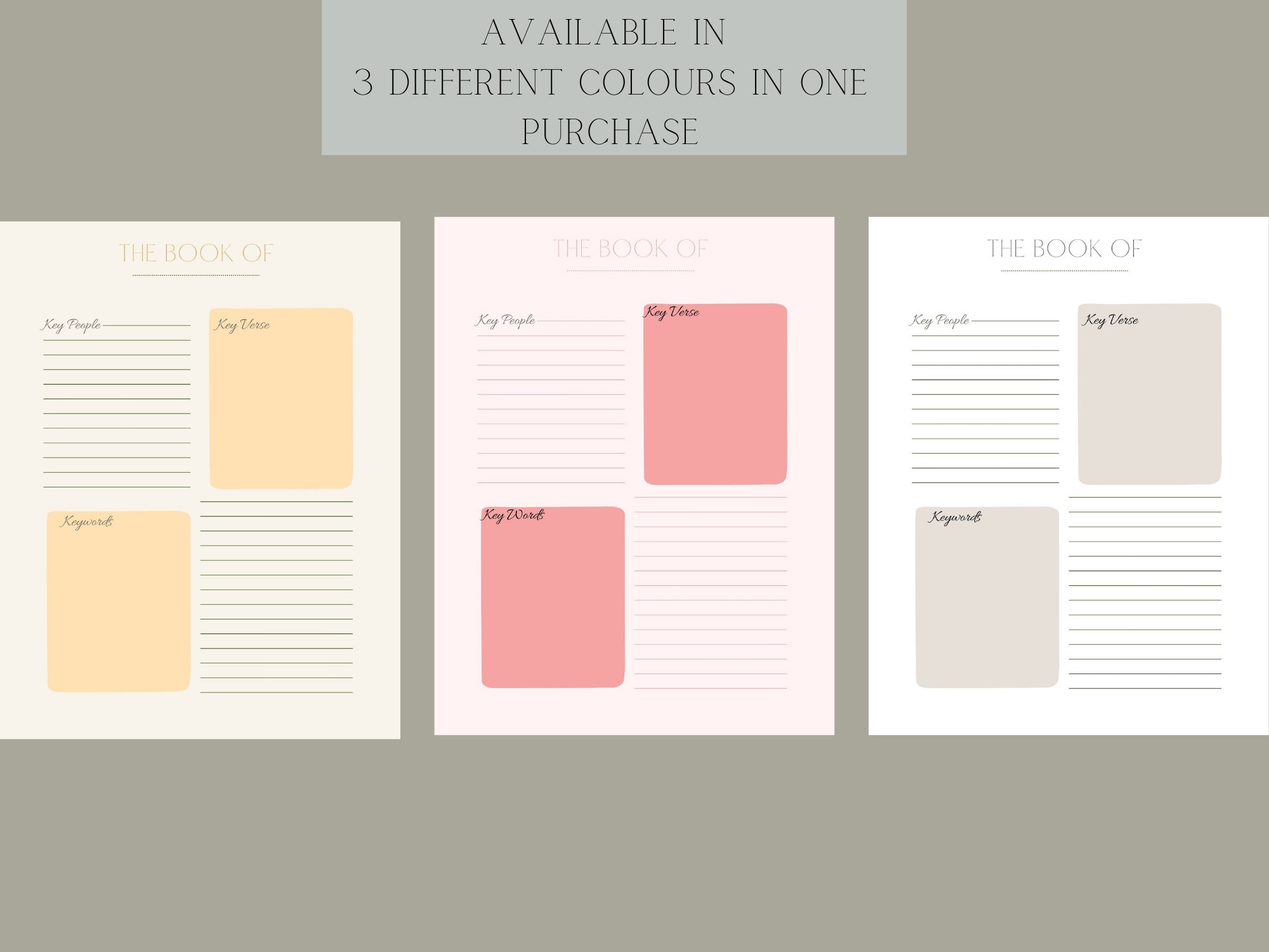 Bible Journal Printable/ Instant Download/ Scripture - Etsy