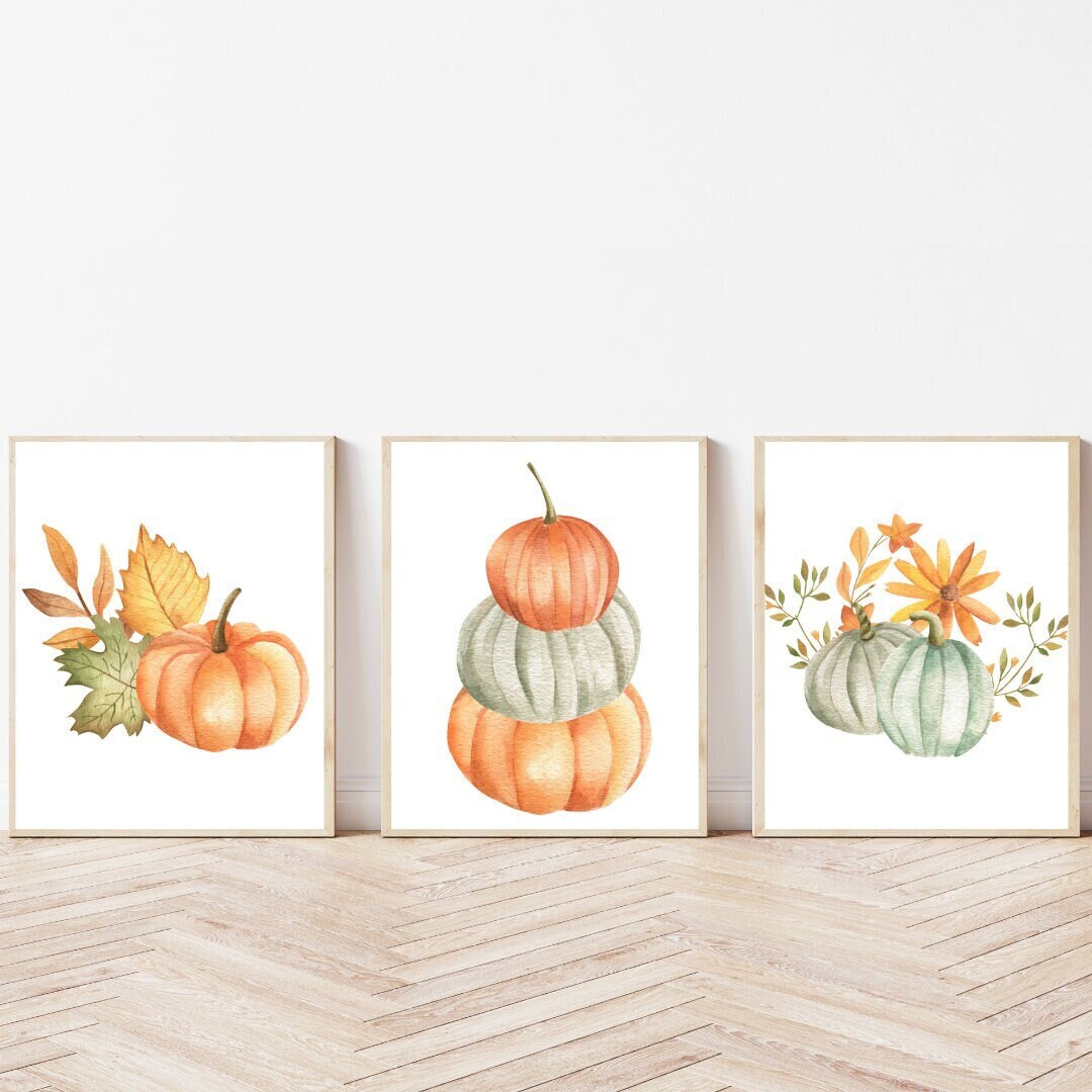 Set of 3 Fall Printables Wall Art Fall Decor Printables Fall Prints ...