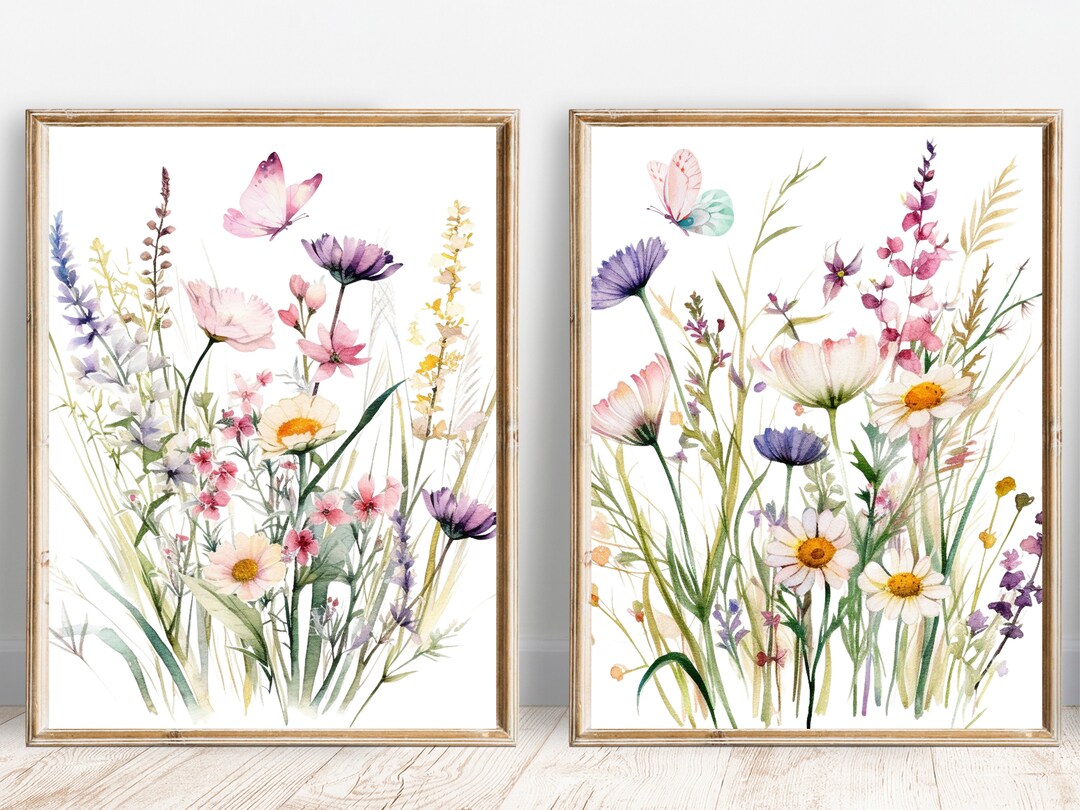 Spring Prints Summer Printable Wall Art Wildflower Printable Summer ...