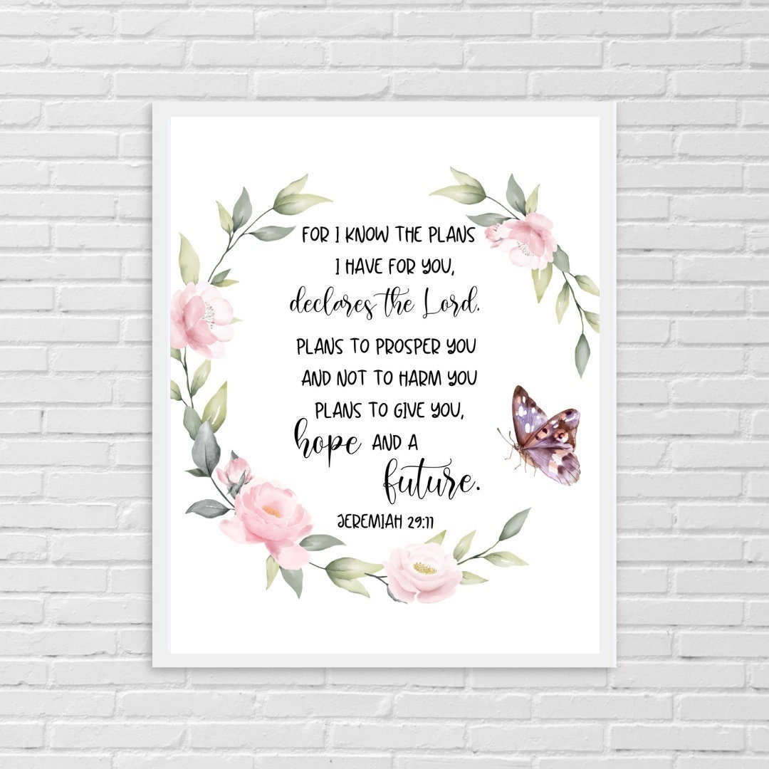 For I Know The Plans I Have For You declares The Lord Bible verse Baby Bodysuit For I Know The Plans I Have For You declares The Lord Bible verse Baby Bodysuit