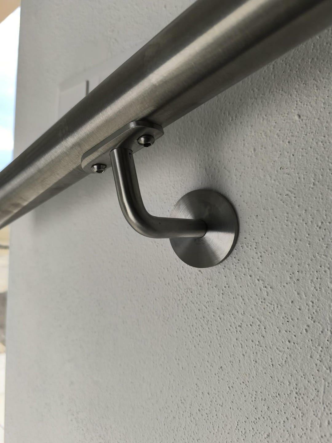 Hidden Railing Stainless Steel Stair Handrail Bracket – Hidden Mount Wall Support for ...