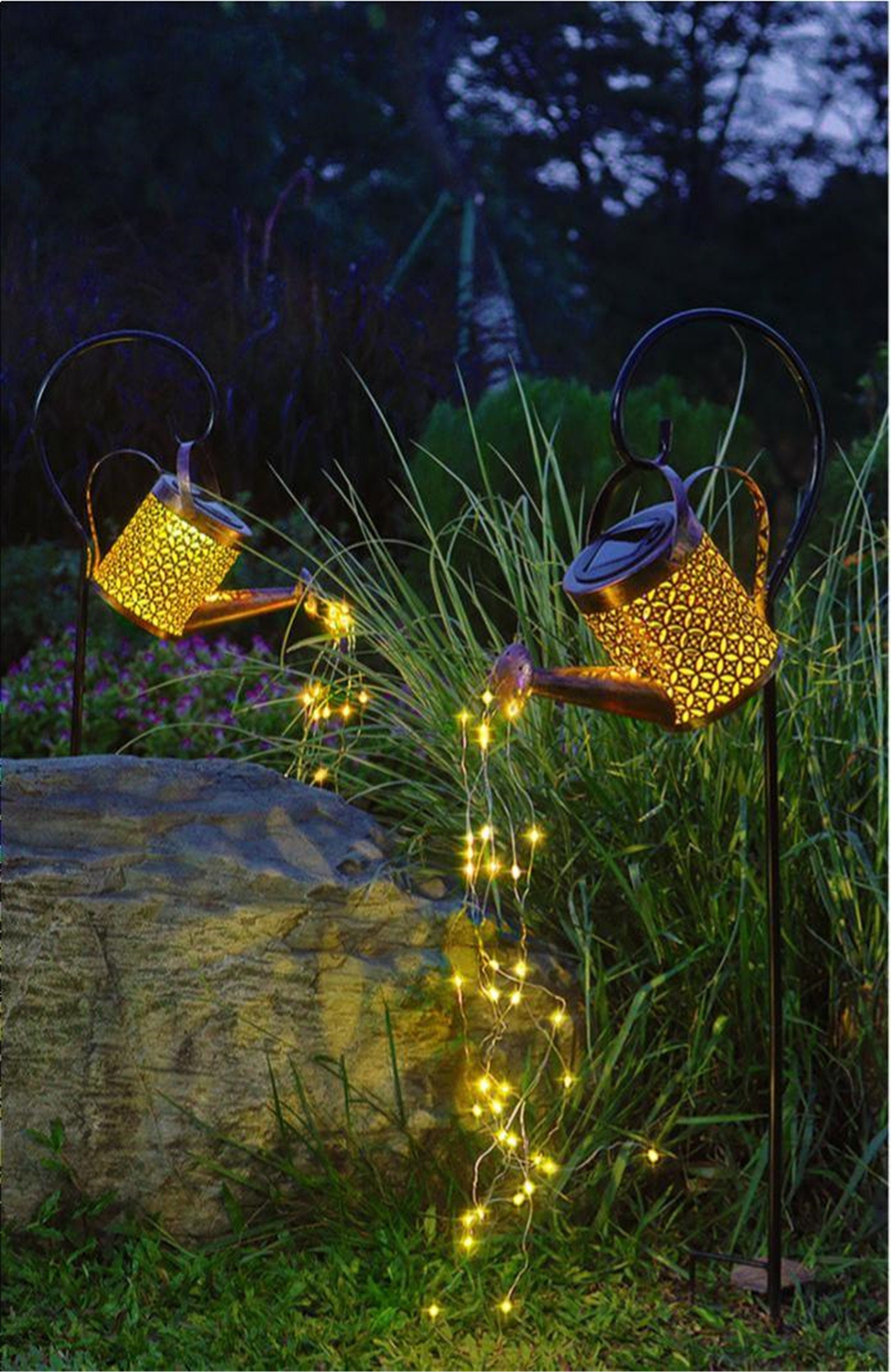Solar Outdoor Deko Licht Garten Villa kreativ hohl led Sterne Etsy