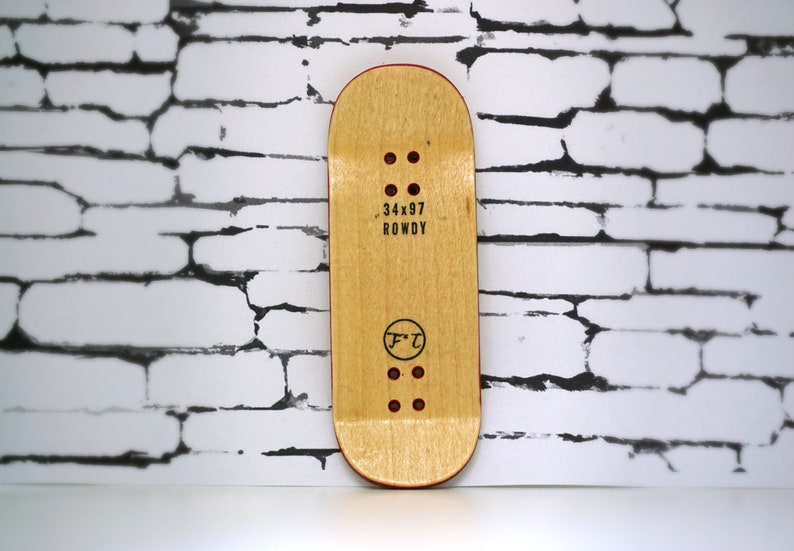 Blank/blank 2 Fingerboard Deck 34 X 97mm Rowdy Mold Etsy