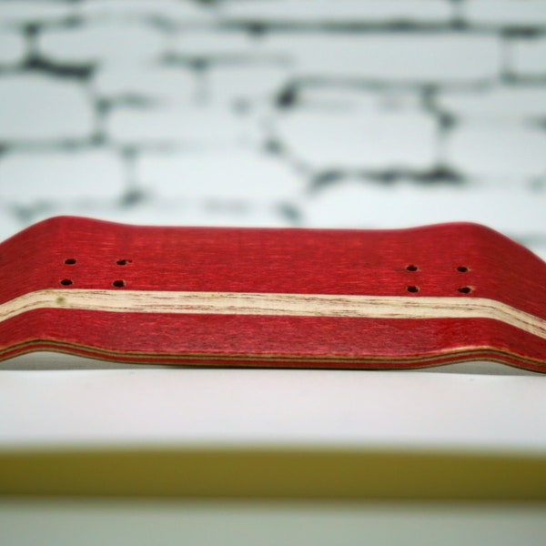 Red Fingerboard Deck 34 x 97 mm Rowdy Mold