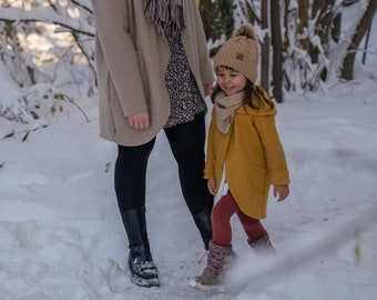 Wollwalk kurzmantel Mantel für Kinder