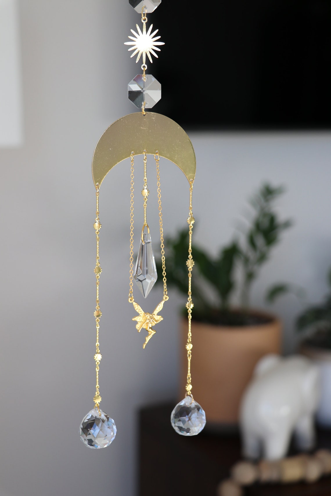 Sun Catcher Crystal Sun Catcher Art Sun Catcher Boho Sun Etsy