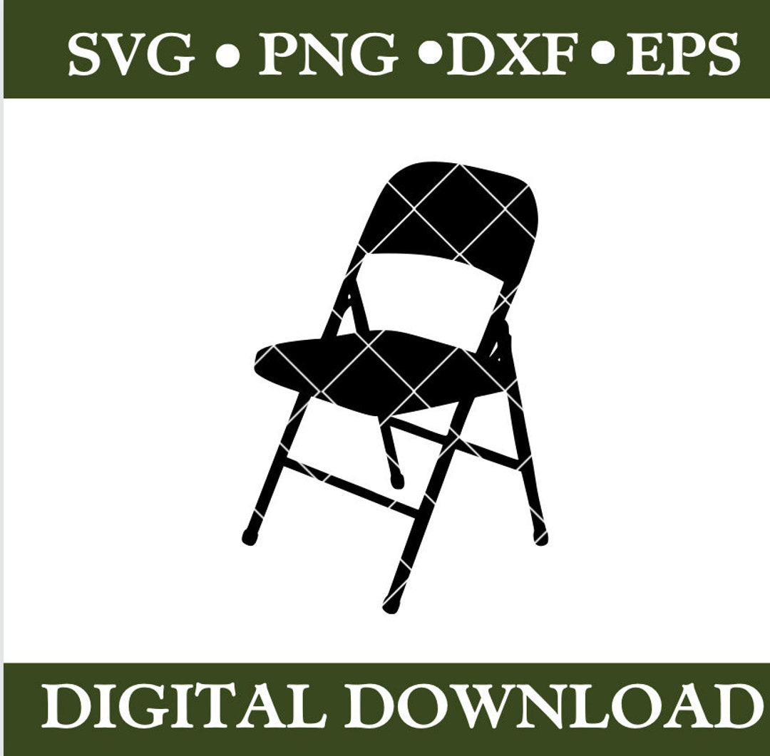 Folding Chair Svgmetal Folding Chair Svgmetal Chair Etsy