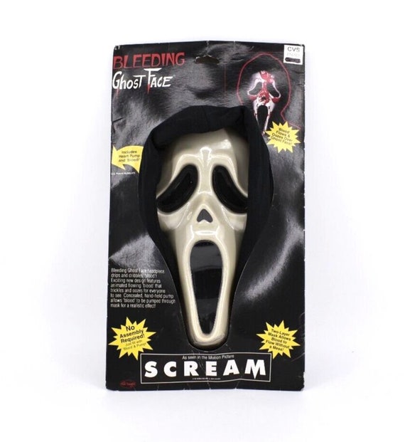 Vintage Fun World Bleeding Ghost Face Scream Mask 