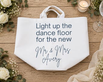 Personalised Wedding Glow Stick Basket | Disco Décor
