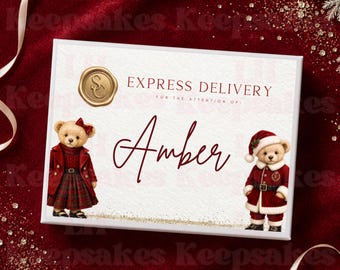Personalised Christmas Eve Box, Mr & Mrs Claus Christmas Gift, Nice List Certificate, Christmas Keepsake, Kids Christmas Gift