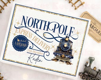 Personalised Christmas Train Gift | North Pole Express Christmas Gift | Santa Nice List | Christmas Eve Gift | Kids Christmas Gift