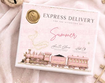Personalised Christmas Eve Box, North Pole Train Christmas Gift, Nice List Certificate, Christmas Keepsake, Kids Christmas Gift