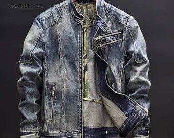 ジャケット・アウター HAWAIIAN DENIM STAND COLLAR SHIRT JACKET Aloohaidyvio Denim Jackets for Women 2024 Spring Summer