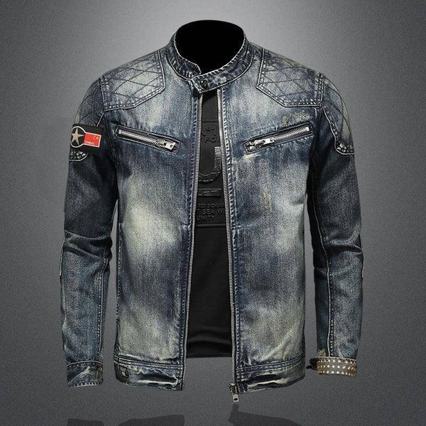 Modische Herren Jeansjacke