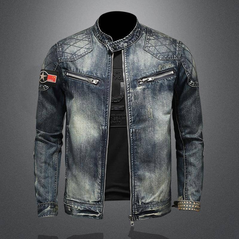 Fashionable Men's Denim Jacket - Etsy Fashionable Men's Denim Jacket - Etsy