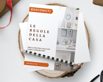 In ITa/EN Holiday home and B&B rules to show to guests, editable with Canva (free ver). Video tutorials, unlimited prints