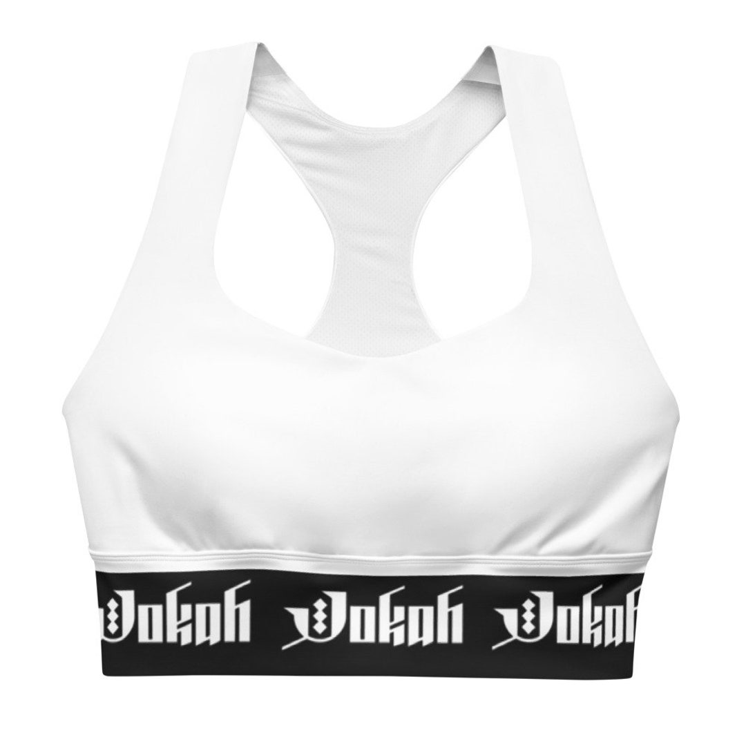 Jokah black/white Longline Sports Bra 