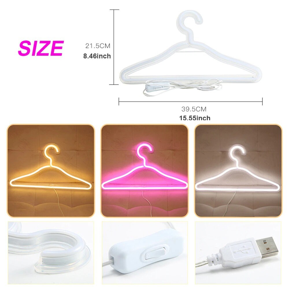 Original LED Neon Coat Hanger™ Etsy