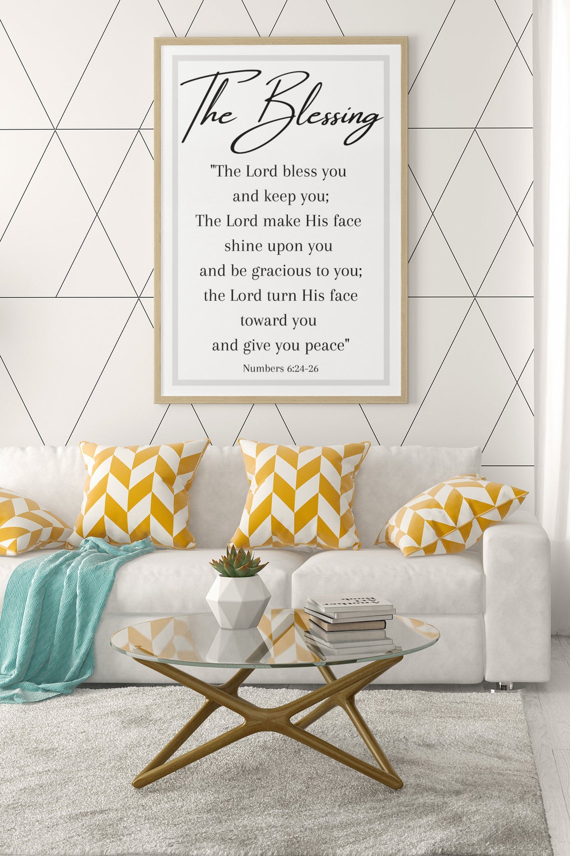 THE BLESSING Christian Print Christian Art Christian Etsy