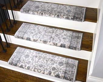 Dean Tape Free Pet Friendly Carpet Stair Treads Panel Cloude w/HearthMat Dean Tape Free Pet Friendly Carpet Stair Treads Panel Cloude w/HearthMat