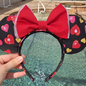 Heart Print Mouse Ears