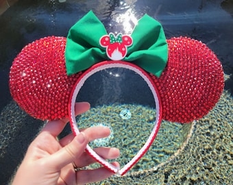Christmas Mouse Ears with Bow
