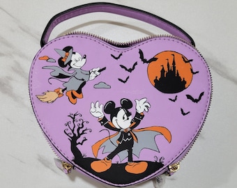 Custom Painted Mouse Halloween Crossbody Bag