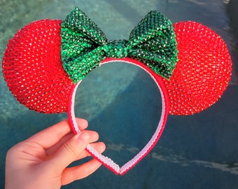 Christmas Rhinestone Mouse Ears