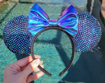 Iridescent Rhinestone Mouse Ears