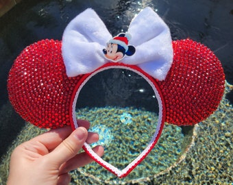 Christmas Mouse Ears with Bow