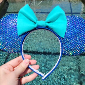 Navy Rhinestone Mouse Ears
