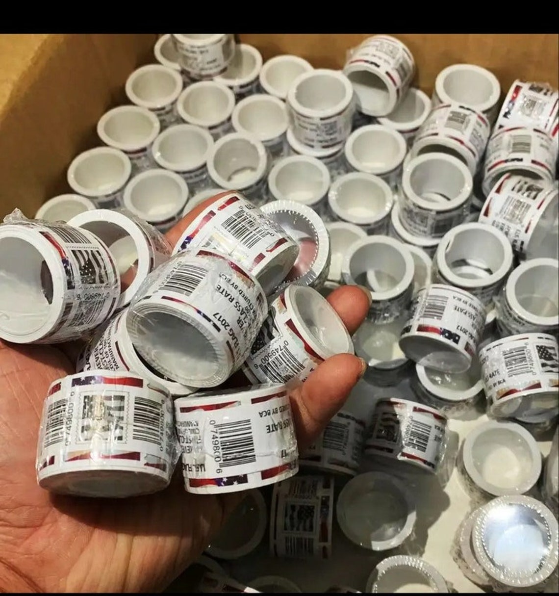 10 Rolls of 1000 Forever Stamps Flag Stamps Fast Shipping Etsy