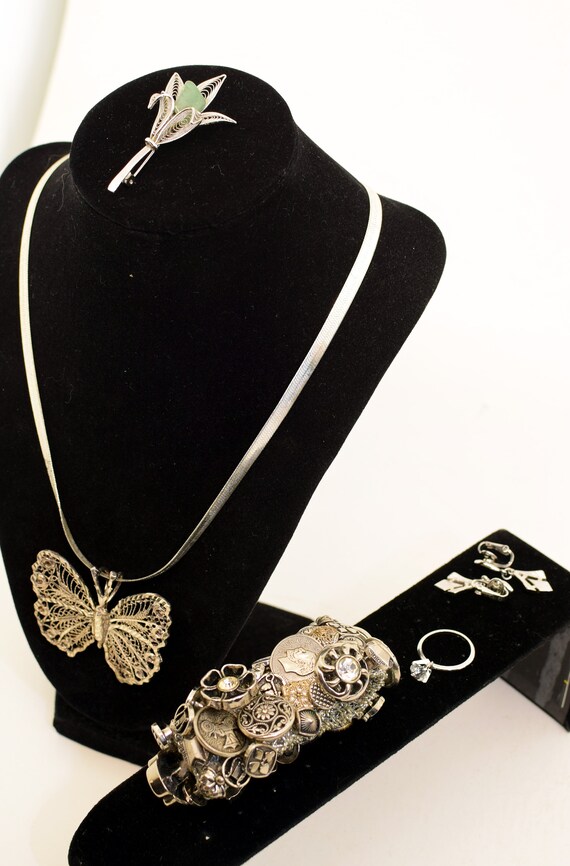 Vintage silver jewelry set - image 4