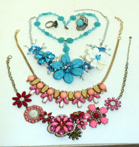 Vintage handmade statement necklaces - image 1