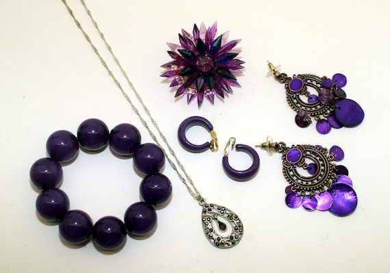 Vintage assorted purple set - image 7