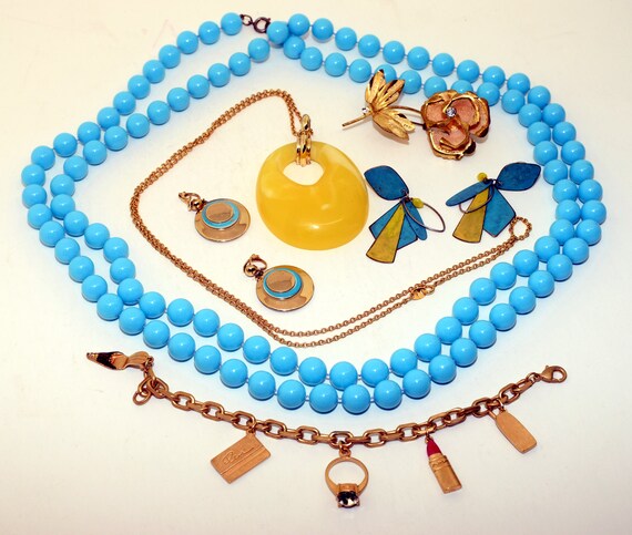 Vintage assorted jewelry set - image 8