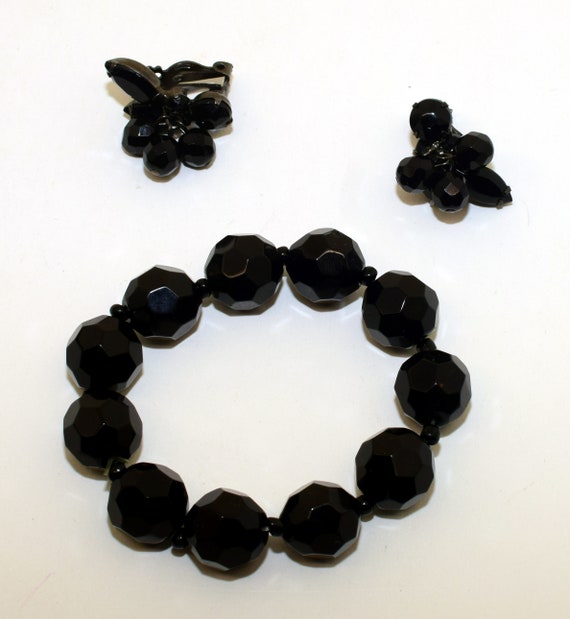 Beautiful black beaded set - image 3