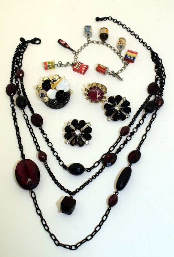 Vintage assorted jewelry set - image 5