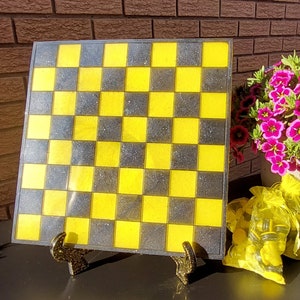 Handmade Chess & Checker Board Set