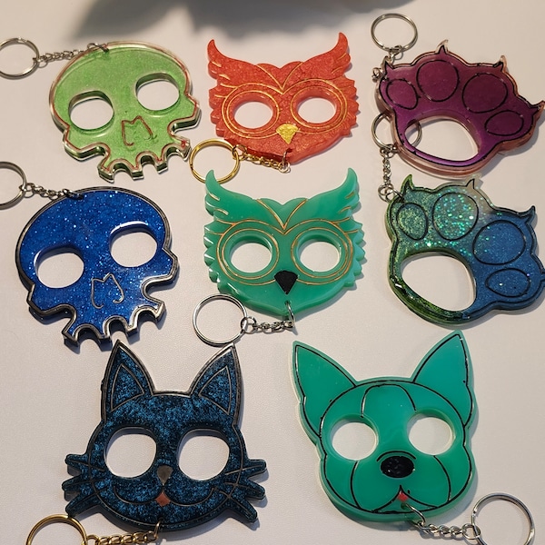 Handmade Super Cute Owls / Skulls / Bear Paws / Cat and Dog Keychains