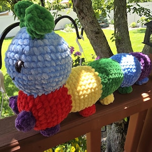 stuffed caterpillar plushie