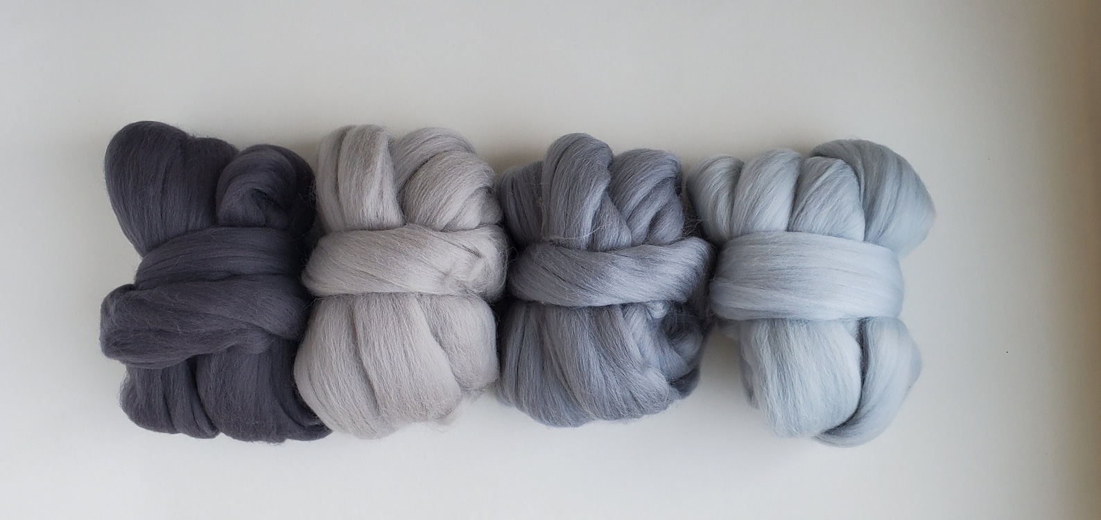 Merino Wool Roving, Felting Fiber Pack, Wool Roving Pack, Wool Roving ...